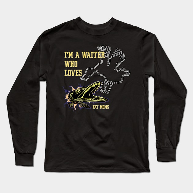 Fishing of pike duck's eater for a waiter Long Sleeve T-Shirt by GraphGeek